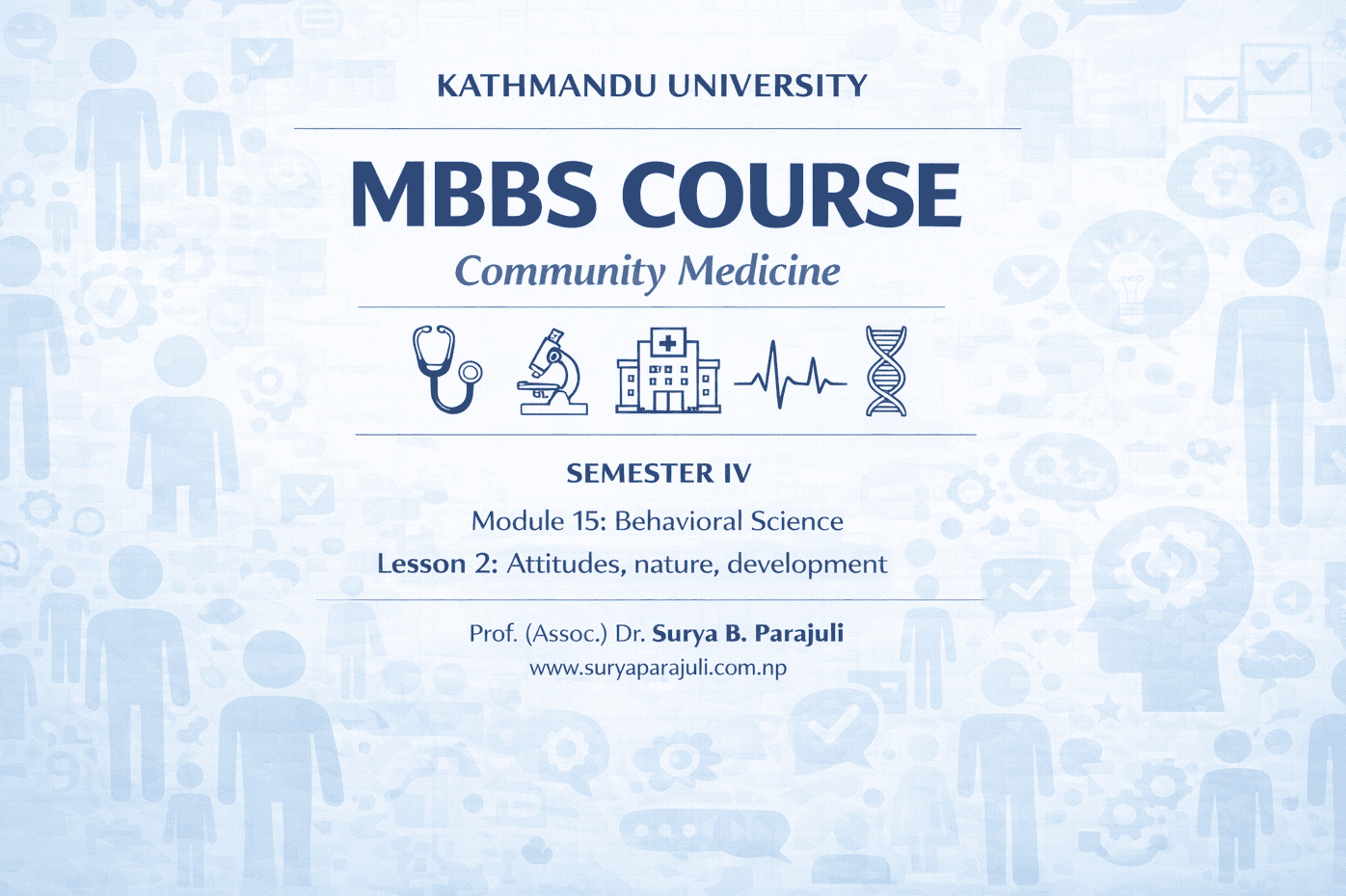 Lesson 2: Attitudes, nature, development